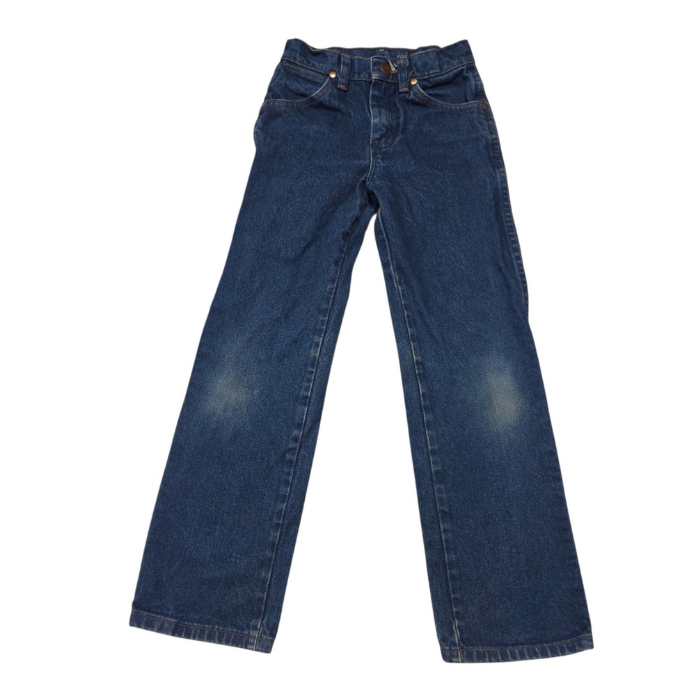 Wrangler 1013MWZBP Jeans Boys 9 Slim Blue 100% Cotton Straight Leg